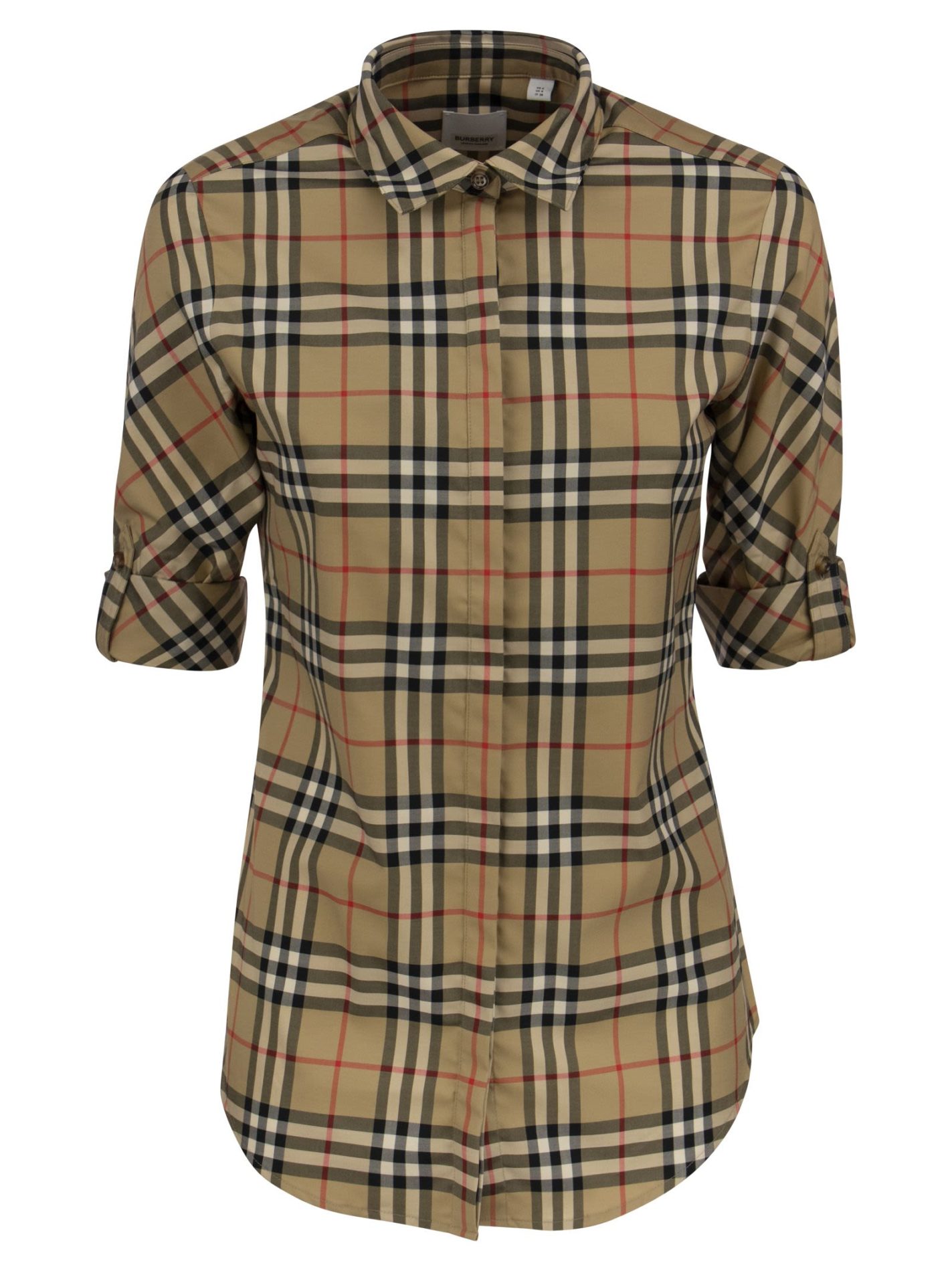 LUKA - Vintage Check Stretch Cotton Twill Shirt - Bellettini.com