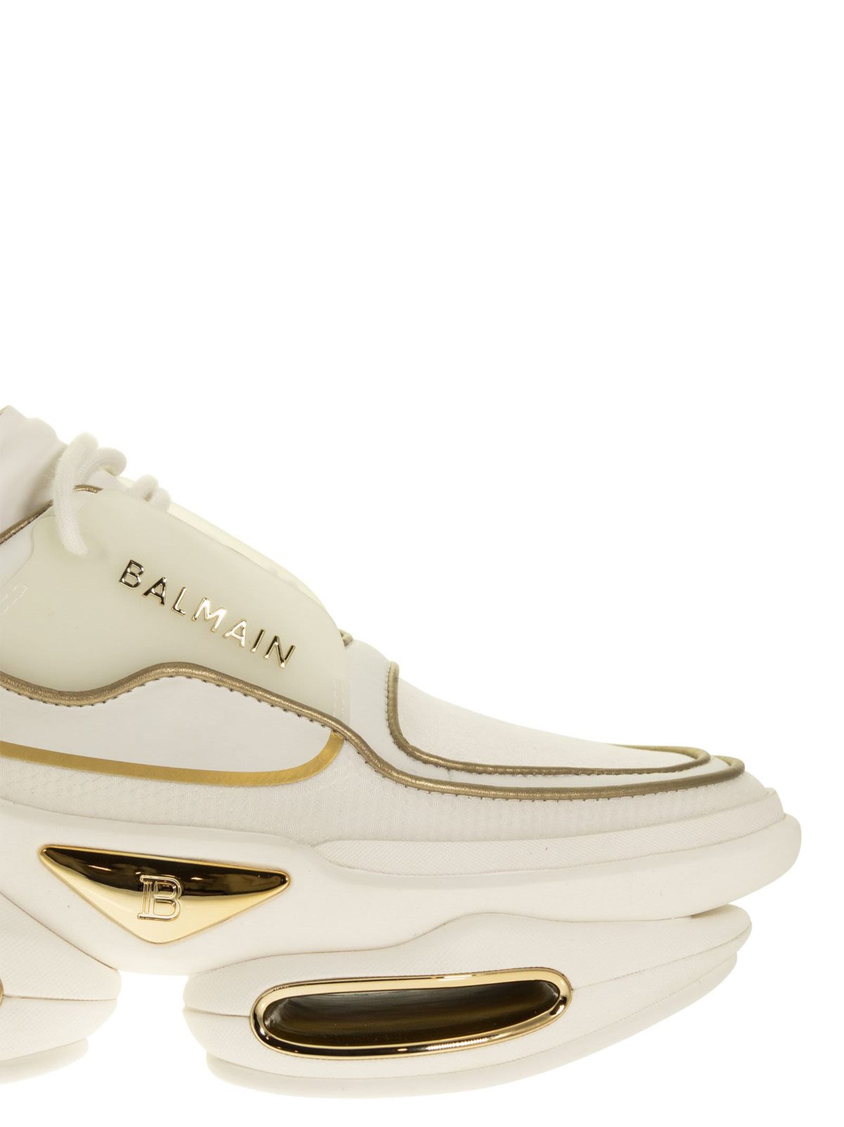 BBold white suede and leather trainers - Bellettini.com