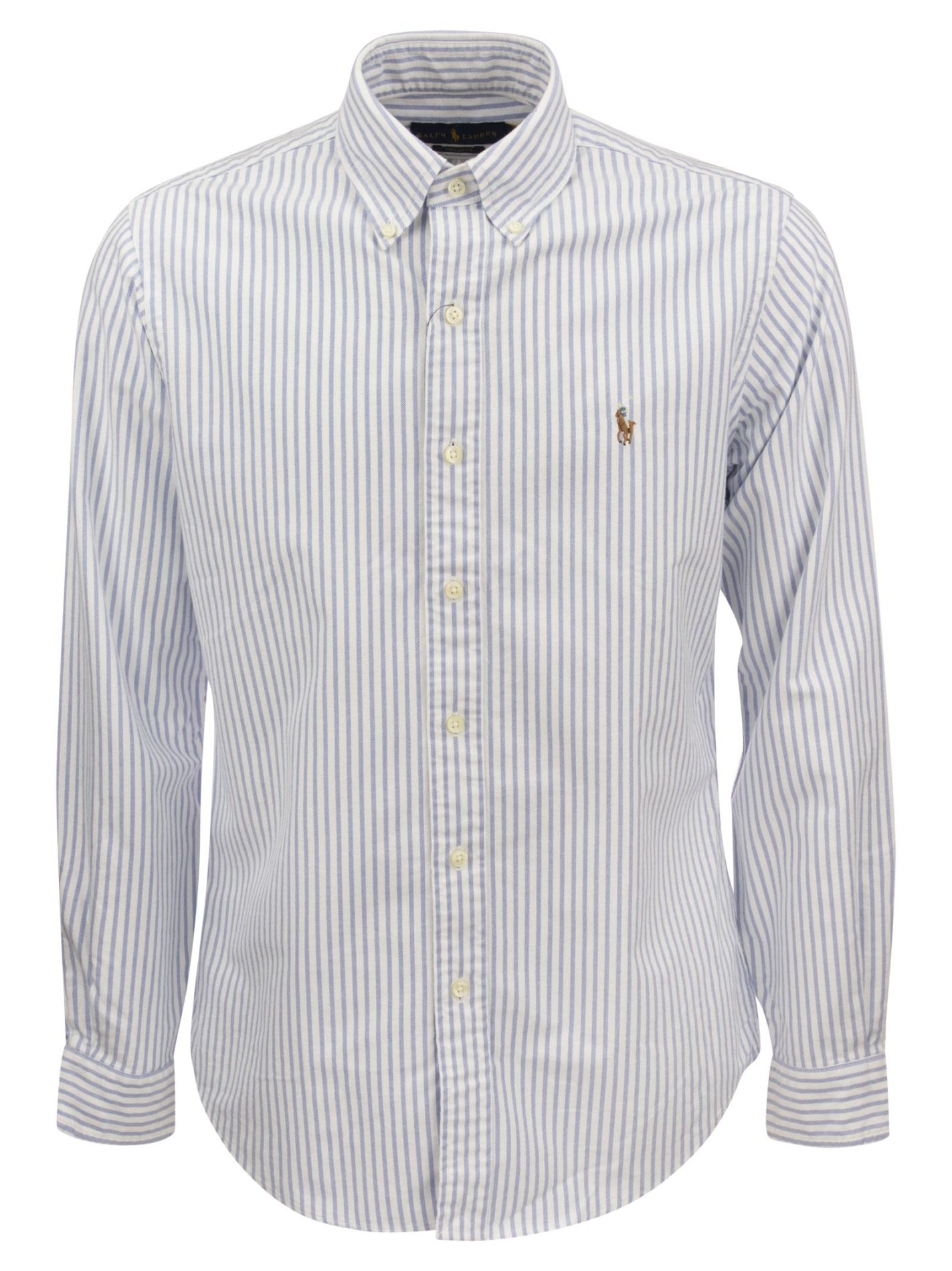 Custom-Fit Striped Oxford Shirt - Bellettini.com