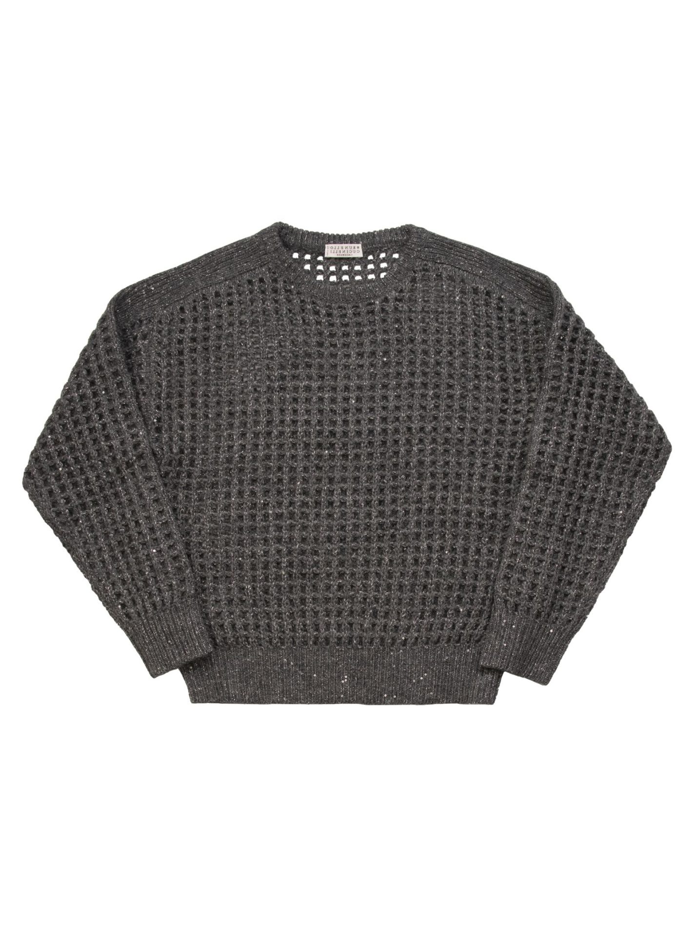 Crew-neck sweater in wool and cashmere - Bellettini.com